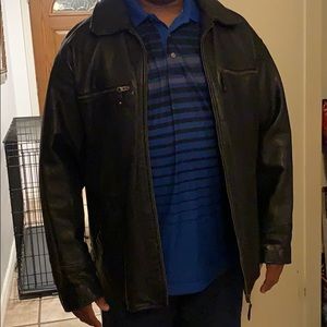 Men’s leather coat